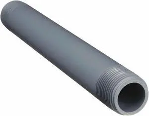 ZORO SELECT 889-120C 3" MNPT x 12" TBE CPVC Pipe Nipple Sch 80