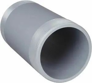 ZORO SELECT 892-080 6" MNPT x 8" TBE PVC Pipe Nipple Sch 80