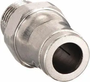 LEGRIS 3601 12 21 Push-Fit Adapter Fitting, 15/32 in Tube Size, Brass, Silver