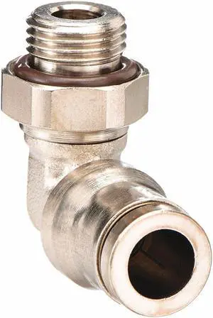 LEGRIS 3699 04 13 4mm Tube x BSPP Nickel Brass Male 90 Degree Elbow