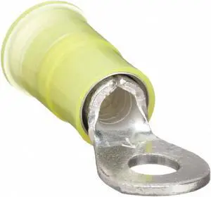 3M MNG10-6RX 12-10 AWG Nylon Ring Terminal #6 Stud PK50