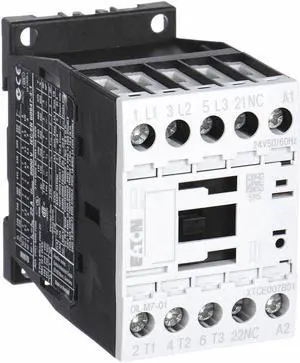 EATON XTCE032C10TD IEC Magnetic Contactor, 3 Poles, 24 V DC, 32 A, Reversing: No