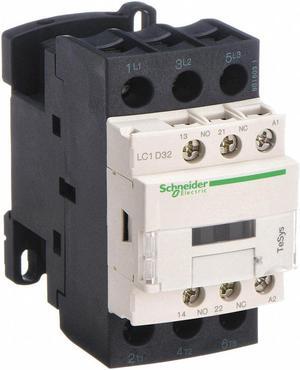 SCHNEIDER ELECTRIC LC1D32LE7 IEC Magnetic Contactor, 3 Poles, 208V AC, 32 A,