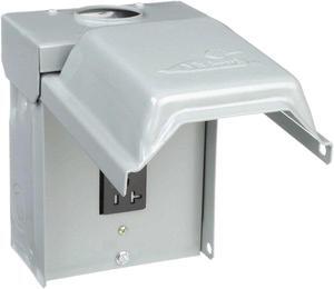 GE U013 Steel Unmetered Surface Power Outlet, 7-1/8 in H, 5-3/16 in D, NEMA 3R