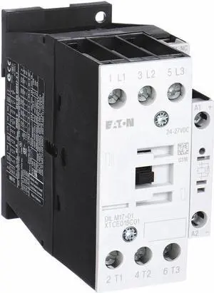 EATON XTCE018C01T IEC Magnetic Contactor, 3 Poles, 24 V AC, 18 A, Reversing: No