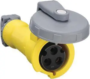 HUBBELL HBL330C4W IEC Pin and Sleeve Connector,30A,125V HUBBELL HBL330C4W IEC Pin and Sleeve Connector,30A,125V
