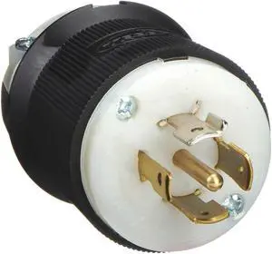 HUBBELL WIRING DEVICE-KELLEMS HBL2521 Locking Plug, L22-20P, 20 A, 277/480V AC,