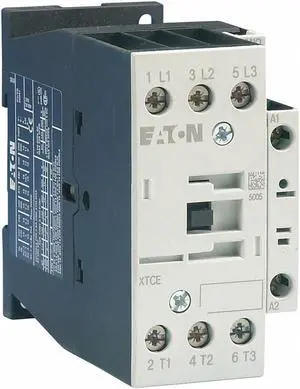 EATON XTCE032C10T IEC Magnetic Contactor, 3 Poles, 24V AC, 32 A, Reversing: No