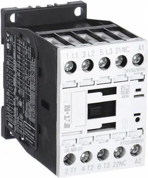 EATON XTCE009B01A IEC Magnetic Contactor, 3 Poles, 120 V AC, 9 A, Reversing: No