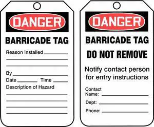 ACCUFORM TAB104PTP Danger Tag,5-3/4 x 3-1/4,PK25