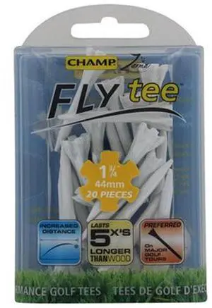Champ Fly Tee (White, 1 3/4", 20pk) Golf Tees