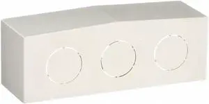 HUBBELL WIRING DEVICE-KELLEMS PB3ECA End Cap,White,PVC,Base-Trak(R),Caps