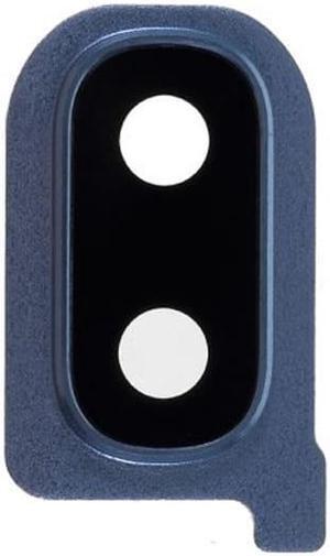 Back Camera Lens Ring Cover with Glass Lens for Samsung Galaxy A40 SM-A405 A405 (Blue)