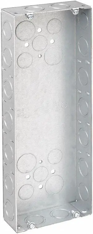 RACO 954 Electrical Box, 85.8 cu in, Gang Box Type, 5 Gangs, Galvanized Steel,