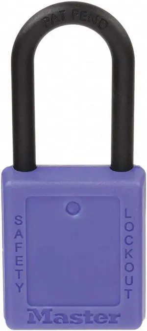 Lockout Padlock, Keyed Alike, Blue, 1/4 In., PK12