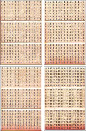 3M SPB-11 Wire Marker Book,Preprintd,Slf-Adhes,PK5
