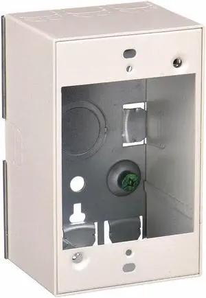 HUBBELL WIRING DEVICE-KELLEMS HBL5744SIVA Switch and Receptacle Box,Ivory