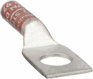 Std Barrel CU Lug, 1 Hole, 2 AWG