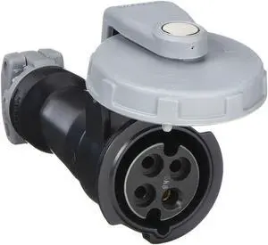 HUBBELL HBL420C5W IEC Pin and Sleeve Connector,20A,600V