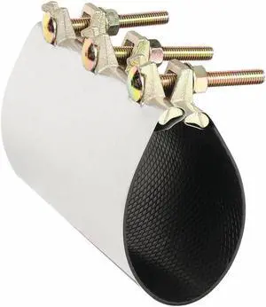 ZORO SELECT 330-10512 Repair Clamp,Three Bolt,3 1/2 In,304SS