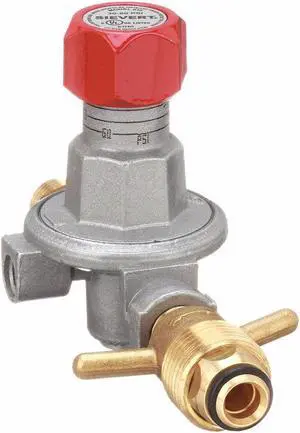 SIEVERT 3062-93 Adjustable Regulator, Propane, Single Stage, CGA 510, 0.885"-14