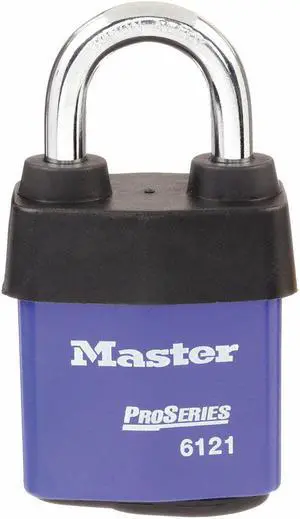 MASTER LOCK 6121KABLU Lockout Padlock,KA,Blue