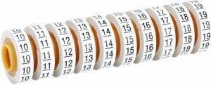 3M SDR-10-19 Wire Markr Refill,Printed,Slf-Adhes,PK10