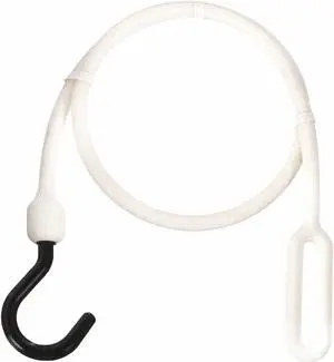 THE BETTER BUNGEE BBC30NW Bungee Cord,White,30 in. L,1-1/2 in. W