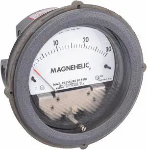 DWYER INSTRUMENTS 2230 Differential pressure gage, range 0-30 psi, minor