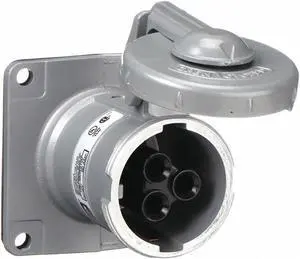HUBBELL WIRING DEVICE-KELLEMS HBL460RS1W Watertight Pin & Sleeve Receptacle, 60 HUBBELL WIRING DEVICE-KELLEMS HBL460RS1W Watertight Pin & Sleeve Receptacle, 60