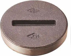 JAY R. SMITH MFG. CO 4470T05 Floor Cleanout Plug,Cast Bronze,Round