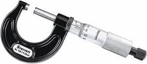 STARRETT V436.1MXRL-25 Outside Micrometer,0" to 1"Range,Ratchet