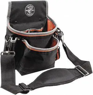 KLEIN TOOLS 5243 Black Ballistic Nylon 15 Pockets, 5243