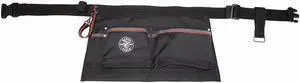 KLEIN TOOLS 5244 Black Ballistic Polyester Tool Belt, 6 Pockets, 5244