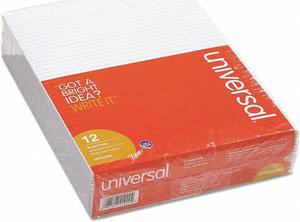Universal Writing Pad, 8-1/2 x 11 In, PK12   UNV41000