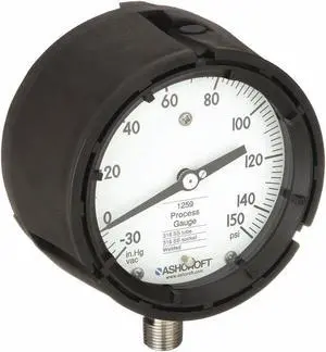 ASHCROFT 451259SD04LV/150# Compound Gauge,30 Hg to 150 psi,4-1/2In