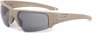 ESS EE9019-05 Safety Glasses, Wraparound Clear/Smoke Gray Polycarbonate Lens,