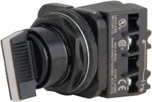 Siemens Non-Illuminated Selector Switch 30mm Black   52SW2CABA1