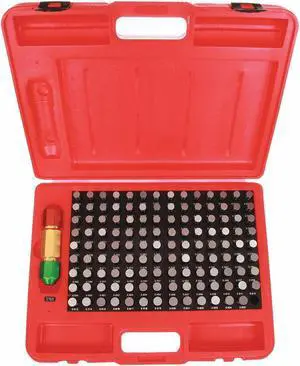 STARRETT S4006-625 Pin Gage Set,Plus,0.501-0.625 In