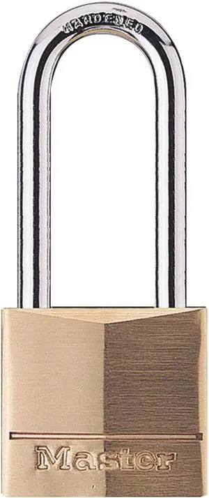 Master Lock 1-9/16 In. W. Solid Brass Keyed Different Padlock 140DLH