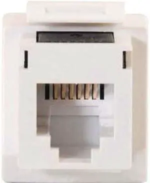 C2G / Cables to Go 3801 Cat3 RJ12 Keystone Jack White