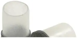 Floor Protectors, Flexible Sleeve, 1", Clear