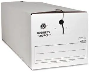 Business Source Storage Boxes Letter 350 lbs. 12"x24"x10" 12/CT White 42050