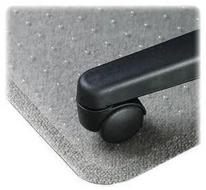 Lorell Economy Chairmat Low Pile Std. Lip 19"x10" 36"x48" Clear 02156