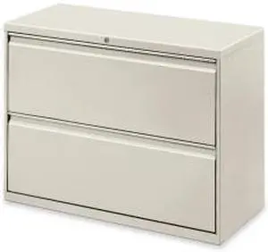 Lorell Lateral File 2-Drawer 36"x18-5/8"x28" Lt Gray 60448