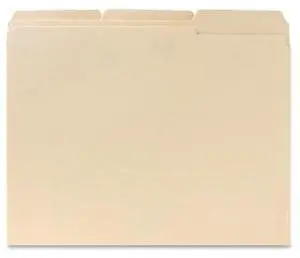 Sparco File Folder 1/3 Cut Assorted Tab 2-Ply Ltr 100/BX MLA SP211113
