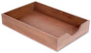 Carver Wood Products Wood Desk Tray Legal Size Walnut CW07222