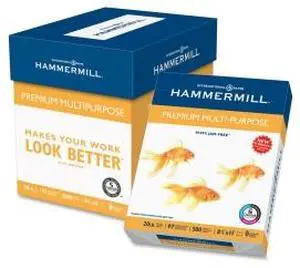 Hammermill Premium Copy & Multipurpose Paper Letter - 8.50" x 11" - 24 lb - 97 Brightness - 2500 / Carton - White
