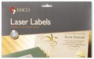 Maco Round Foil Laser Label 300 EA/PK