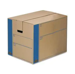 Bankers Box 0062901 SmoothMove Moving Storage Box- Extra Strength- Large- 18w x 24d x 18h- Kraft